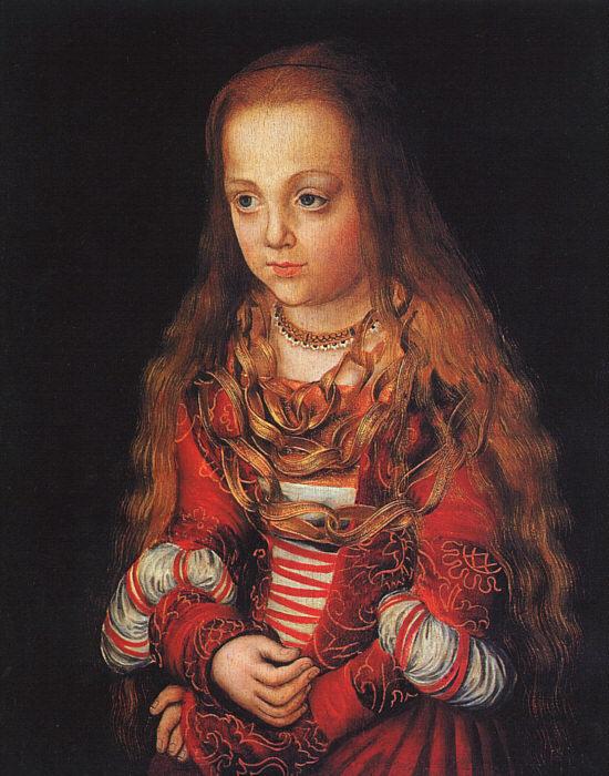 CRANACH, Lucas the Elder A Princess of Saxony dfg